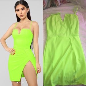Neon Fashion Nova Dress